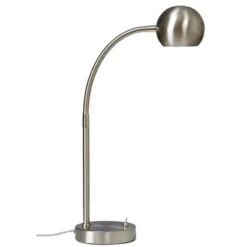 Armaturhantverk Fladen bordslampa, nickel