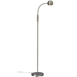 Armaturhantverk Fladen golvlampa, nickel