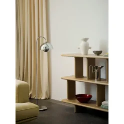 &tradition Flowerpot golvlampa VP12 Chrome-plated