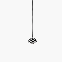 &tradition Flowerpot Pendant VP10, Black/White Pattern 16cm