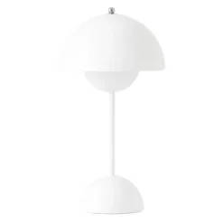 &tradition Flowerpot Portabel bordslampa VP9, Matt White, magnetisk laddare 33cm