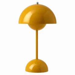 &tradition Flowerpot Portabel bordslampa VP9, Mustard, magnetisk laddare 33cm