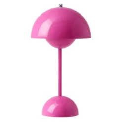 &tradition Flowerpot Portabel bordslampa VP9, Tangy Pink, magnetisk laddare 33cm