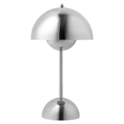 &tradition Flowerpot Portabel bordslampa VP9, Chrome-Plated, magnetisk laddare 33cm