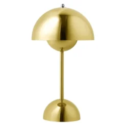 &tradition Flowerpot Portabel bordslampa VP9, Brass-Plated, magnetisk laddare 33cm