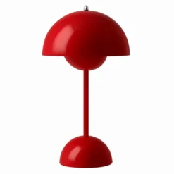 &tradition Flowerpot Portabel bordslampa VP9, Vermilion Red, magnetisk laddare 33cm