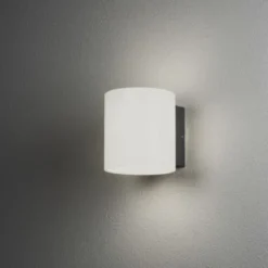Konstsmide Foggia vägglykta LED, antracit/opal