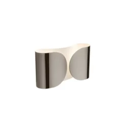 FLOS FOGLIO vägglampa, Glättad svart 21cm