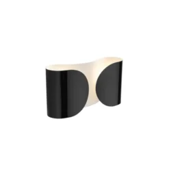 FLOS FOGLIO vägglampa, svart 21cm
