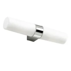 Armaturhantverk Foxen 2 vägglampa, krom/opal