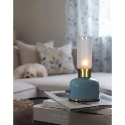 PR Home Frida portabel bordslampa Blå 22cm