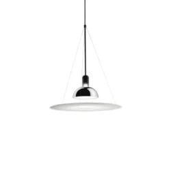 FLOS Frisbi takpendel, krom 60cm