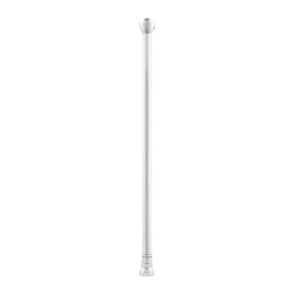 Karlskrona Lampfabrik Förlängningsrör förnicklad mässing, 37cm