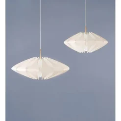 Le Klint Galaxy pendel small, vit/mässing 50cm