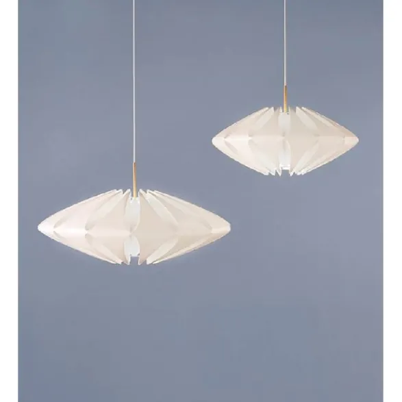 Le Klint Galaxy pendel small, vit/mässing 50cm