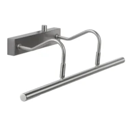 Armaturhantverk Gamleby vägglampa, nickel 47cm