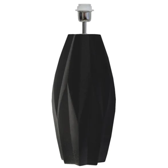 Hallbergs Belysning Geometric Lampfot Matt svart 20cm