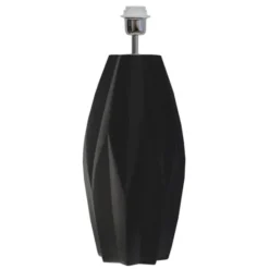 Hallbergs Belysning Geometric Lampfot Matt svart 20cm