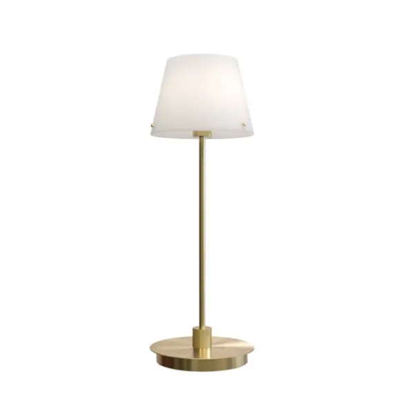 Herstal Gil il Grande bordslampa satin mäss opal