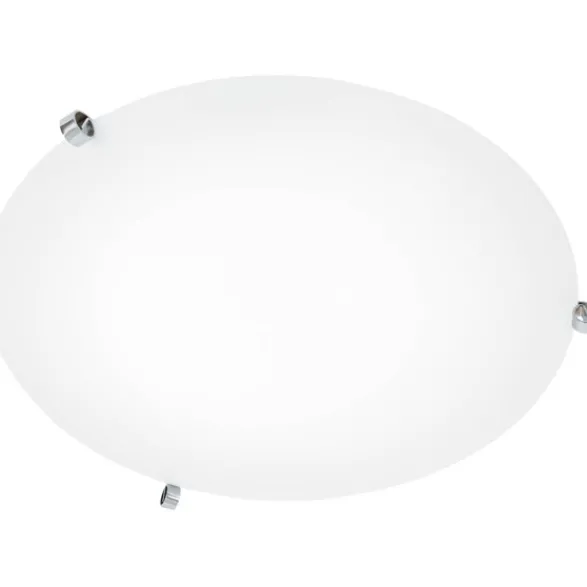 Konsthantverk Ögla plafond, krom/vit 55cm