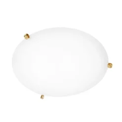 Konsthantverk Ögla plafond, mässing/vit 55cm