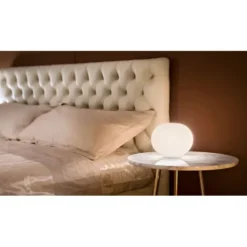 FLOS Glo-ball Basic zero bordslampa, opalglas 19cm
