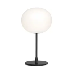 FLOS GLO-BALL T1 Bordslampa, Svart/Opalglas 60cm