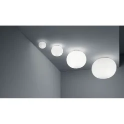 FLOS Glo-ball zero tak/vägg, opalglas 19cm