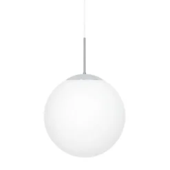 Konsthantverk Glob taklampa, krom/opalglas 40cm