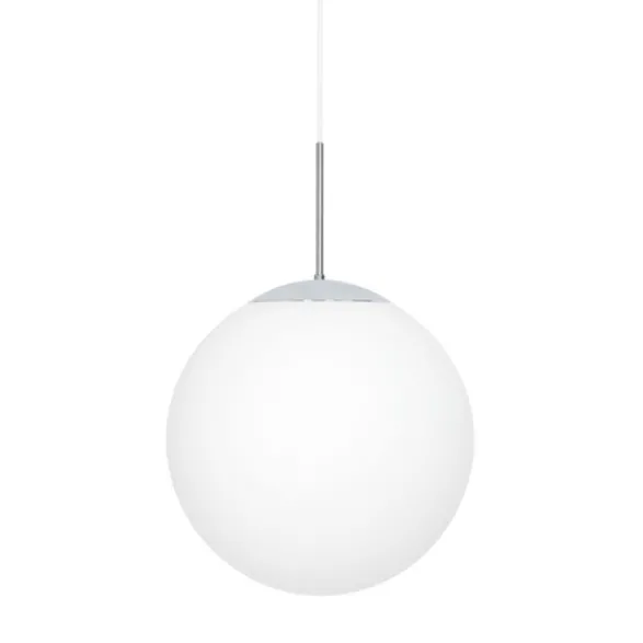 Konsthantverk Glob taklampa, krom/opalglas 40cm