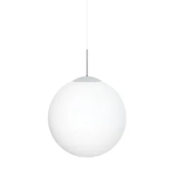 Konsthantverk Glob taklampa, krom/opalglas 50cm