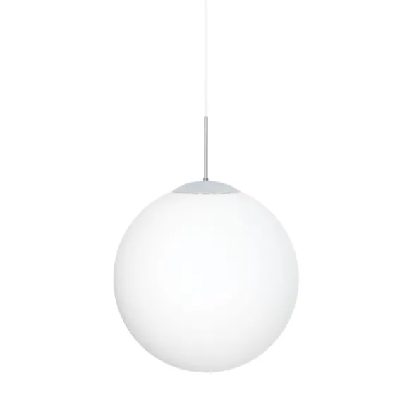 Konsthantverk Glob taklampa, krom/opalglas 50cm