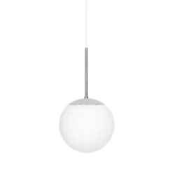 Konsthantverk Glob taklampa, krom/opalglas 20cm
