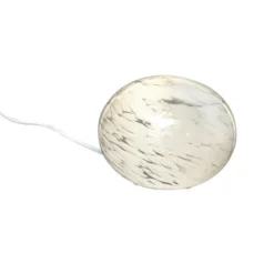 Aneta GLOBUS bordslampa 18cm, vit prickig