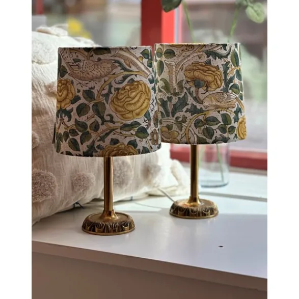 Vintage by Bright 1-2-3 Gloria lampfot, mässing