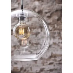 Belid Gloria upphäng E27, krom/transparent 3m