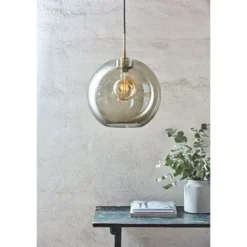 Belid Gloria upphäng E27, mässing/svart 3m