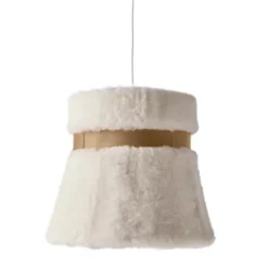 Cuero Design Glowing Ice Taklampa 40 cm, White/Crude Nature