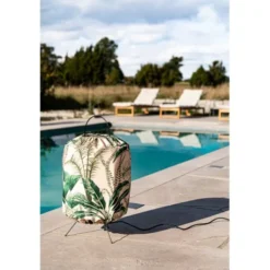 Alde & Lind Golv-/bordslampa Lou H70 s/s E27 2,5m IP44 Majorelle