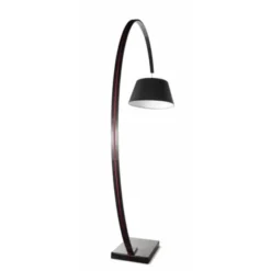 Norrsken Design Golvlampa Arch Svart Med Röd Kabel 50cm