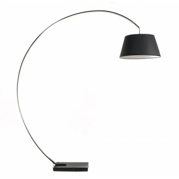 Norrsken Design Golvlampa Arch Svart Med Svart Kabel 50cm