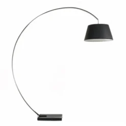 Norrsken Design Golvlampa Arch Svart Med Svart Kabel 50cm