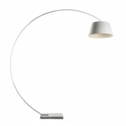 Norrsken Design Golvlampa Arch Vit Med Vit Kabel 50cm