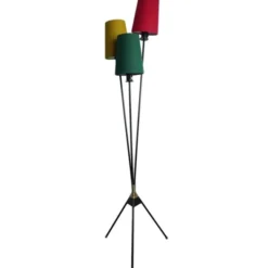 BERGO Lampskärmar Golvlampa 3-arm, Svart/Antik