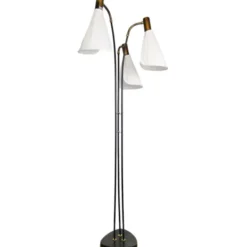 BERGO Lampskärmar Golvlampa 3-arm, Svart/Antik