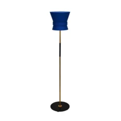 Örsjö Belysning Golvlampa Bow Rå mässing - Small Midnight Blue