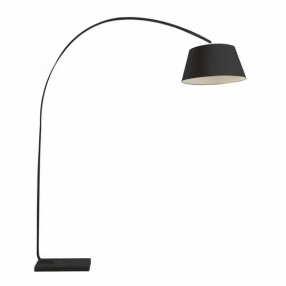 Norrsken Design Golvlampa Hello Svart Med Röd Kabel 50cm