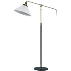 Le Klint 349 golvlampa, svart/mässing