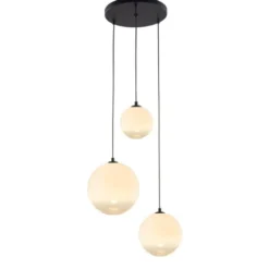 Unison GRAPPO taklampa 3 glas opal