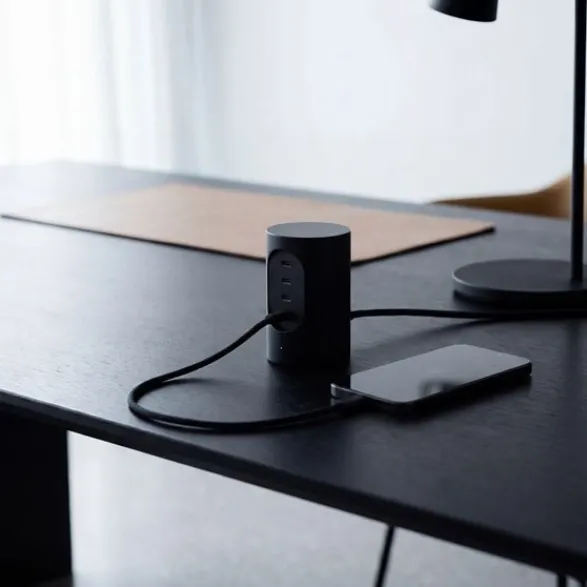 Cords Grenuttag USB-C Cylindrical UX1 Jet Black